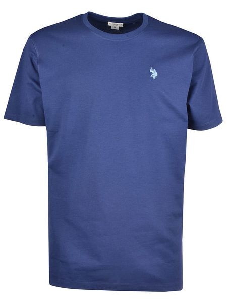 U.S. Polo Assn. Koszulka w kolorze granatowym rozmiar: M. Niebieskie bezrękawniki U.S. Polo Assn., m, bez wzorów, z bawełny, bez kołnierzyka, bez ramiączek. Za 96.60 zł.