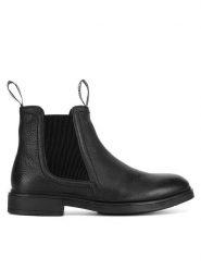 Badura Sztyblety JAMES-04 MI08 Czarny. Czarne botki sznurowane Badura, bez wzorów, ze skóry, bez obcasa, bez zapięcia. Za 197.99 zł.