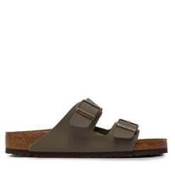 Klapki Birkenstock. Szare klapki Birkenstock, z nubiku. Za 339.99 zł.