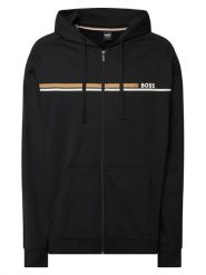 BOSS Bluza Authentic Jacket H 50554785 Czarny Regular Fit. Czarne bluzy Boss, m, bez wzorów, z bawełny, bez kaptura. Za 499.99 zł.