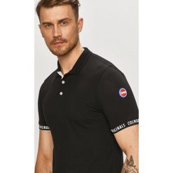 Colmar - Polo. Czarne koszulki polo Colmar, m, bez wzorów, z dzianiny, bez kołnierzyka, bez ramiączek. W wyprzedaży za 229.90 zł.