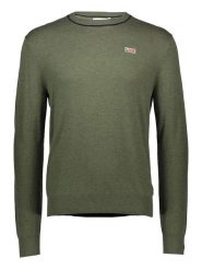 Napapijri Sweter w kolorze khaki rozmiar: L. Brązowe swetry nierozpinane Napapijri, l, bez wzorów, z wełny, bez kołnierzyka, bez ramiączek. Za 185.76 zł.