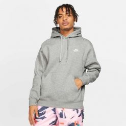 Bluzy do chodzenia męskie Nike Club Hoodie PO. Szare bluzy Nike, m, bez wzorów, z kapturem. Za 425.00 zł.