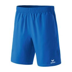 Spodenki 565 Club 1900 Junior Niebieskie. Niebieskie krótkie spodenki sportowe Erima, bez wzorów, z materiału. Za 132.00 zł.