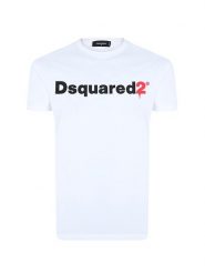 Dsquared² T-shirt w kolorze białym rozmiar: XXL. Białe bezrękawniki Dsquared2, xxl, bez wzorów, z bawełny, bez kołnierzyka, bez ramiączek. Za 143.22 zł.