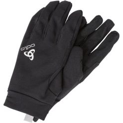 Rękawiczki Odlo WATERPROOF LIGHT. Czarne rękawiczki ODLO, bez wzorów. W wyprzedaży za 242.00 zł.