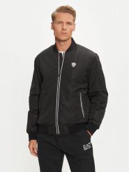 EA7 Emporio Armani Kurtka bomber 8NPB12 PN7LZ 1200 Czarny Regular Fit. Czarne kurtki EA7 Emporio Armani, m, bez wzorów, z syntetyku, bez kaptura. Za 879.99 zł.