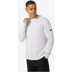 Koszulka termoaktywna z długim rękawem męska SUPER.NATURAL M Casual Bio Cotton. Białe bielizna termoaktywna super.natural, l, bez wzorów, z bawełny, bez ramiączek. Za 429.99 zł.