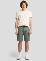 Szorty męskie z kieszeniami cargo khaki Morrise 303. Zielone szorty BIG STAR, m, bez wzorów, z bawełny, retro. Za 179.99 zł.