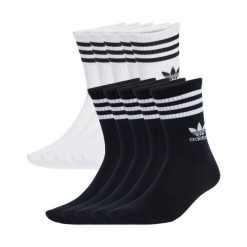 Skarpety adidas 3 Stripes Crew 10 Pairs. Czarne skarpety Adidas, bez wzorów. Za 120.99 zł.