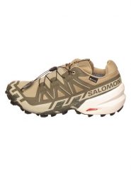SALOMON Buty "Speedcross 6 GTX" w kolorze beżowo-oliwkowym do biegania rozmiar: 45 1/3. Brązowe buty do biegania Salomon, bez wzorów, z gore-texu, bez zapięcia, do biegania, gore-tex. Za 624.95 zł.
