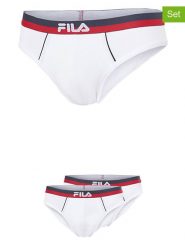 Fila Slipy (2 pary) w kolorze białym rozmiar: S. Białe slipki Fila, s, bez wzorów. Za 57.20 zł.