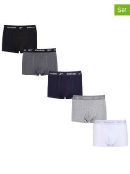 Reebok Bokserki (5 par) "Boyes" w różnych kolorach rozmiar: XL. Bokserki Reebok, xl, bez wzorów. Za 99.95 zł.