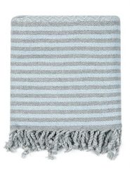 Ottoman Chusta hammam "Fenomen" w kolorze błękitnym - 190 x 105 cm rozmiar: onesize. Niebieskie szaliki Ottoman, bez wzorów, z bawełny. Za 69.99 zł.