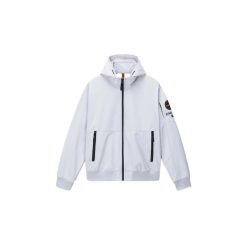Bluza z kapturem Napapijri Melville. Szare bluzy z kapturem Napapijri, na lato, s, bez wzorów, z materiału, z kapturem. Za 740.50 zł.