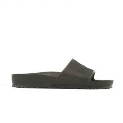 Klapki męskie Birkenstock Barbados Eva. Czarne klapki Birkenstock, z materiału. Za 286.00 zł.