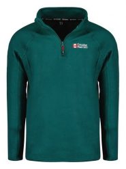 Canadian Peak Kurtka polarowa "Tugeak" w kolorze ciemnozielonym rozmiar: M. Zielone kurtki Canadian Peak, m, bez wzorów, z materiału, bez kaptura. Za 74.46 zł.