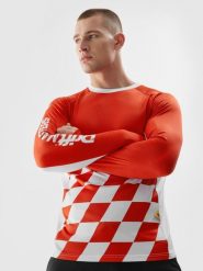 4F Longsleeve funkcyjny regular uniseks 4F x Drift Masters XS. Czerwone t-shirty sportowe 4F, bez wzorów, z dzianiny, bez ramiączek. W wyprzedaży za 19.99 zł.