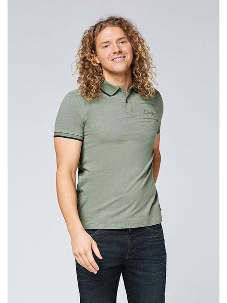 Chiemsee Koszulka polo w kolorze khaki rozmiar: XXL. Brązowe koszulki polo Chiemsee, xxl, bez wzorów, bez kołnierzyka, bez ramiączek. Za 56.79 zł.