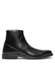Hugo Kozaki Kerr Boot 50528808 Czarny. Czarne kozaki Hugo, bez wzorów, ze skóry, bez obcasa, bez zapięcia. Za 1,149.00 zł.