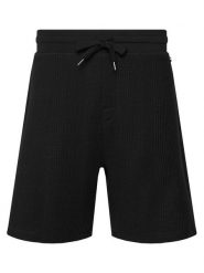 BOSS Szorty sportowe Structure 50540581 Czarny Regular Fit. Czarne krótkie spodenki sportowe Boss, m, bez wzorów, z bawełny. Za 379.99 zł.
