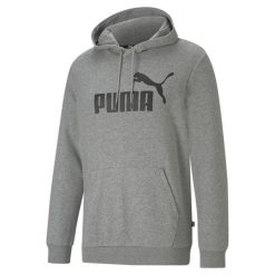 Bluza treningowa męska Puma Ess Big Logo Hoodie. Czarne bluzy z kapturem Puma, l, bez wzorów, z kapturem. Za 140.99 zł.