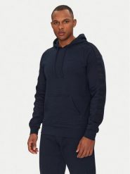 HUGO Bluza Liam 50540921 Granatowy Regular Fit. Niebieskie bluzy Hugo, m, bez wzorów, z bawełny, bez kaptura. Za 289.99 zł.