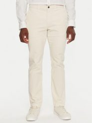 Tommy Hilfiger Spodnie materiałowe MW0MW32932 Écru Regular Fit. Spodnie materiałowe Tommy Hilfiger, m, bez wzorów, z materiału. Za 339.99 zł.