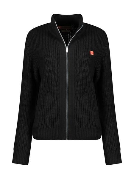 Canadian Peak Kardigan w kolorze czarnym rozmiar: S. Czarne swetry rozpinane Canadian Peak, s, bez wzorów, ze splotem, bez kołnierzyka, bez ramiączek. Za 79.03 zł.