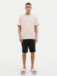 Jack&Jones Piżama Everest 12273635 Beżowy Standard Fit. Brązowe piżamy Jack&Jones, m, bez wzorów, z bawełny, bez ramiączek. Za 79.99 zł.