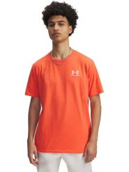 Under Armour Koszulka w kolorze pomarańczowym rozmiar: L. Pomarańczowe bezrękawniki Under Armour, l, bez wzorów, bez kołnierzyka, bez ramiączek. Za 65.85 zł.