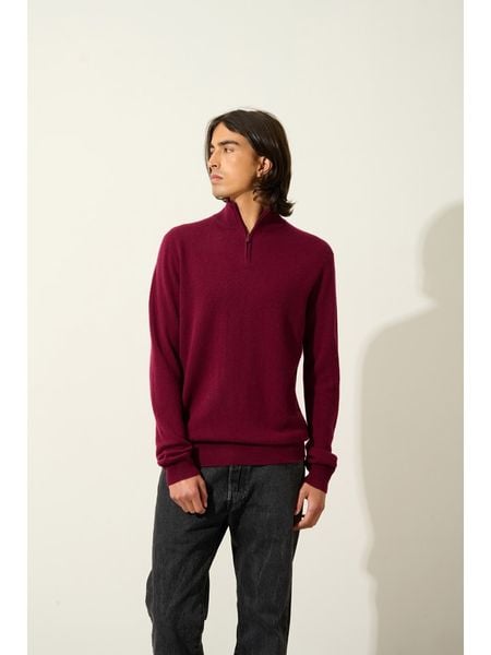 AUTHENTIC CASHMERE Kaszmirowy sweter "Ambin" w kolorze bordowym rozmiar: L. Czerwone swetry nierozpinane AUTHENTIC CASHMERE, l, bez wzorów, z kaszmiru, bez kołnierzyka, bez ramiączek. Za 306.01 zł.