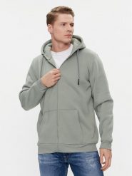 Brave Soul Bluza MSS-628SPECTRUMD Zielony Straight Fit. Zielone bluzy Brave Soul, m, bez wzorów, z syntetyku, bez kaptura. Za 59.99 zł.