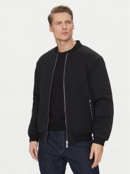 Richmond X Kurtka bomber Lucken UMA24193GB Czarny Regular Fit. Czarne kurtki RICHMOND X, m, bez wzorów, z syntetyku, bez kaptura. Za 739.99 zł.