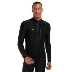 Kurtka rowerowa softshell męska J3 Seymour. Czarne kurtki SIROKO, m, bez wzorów, z softshellu, bez kaptura. Za 382.00 zł.