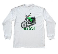 Simson — bluzka z długim rękawem. Białe bluzki z długim rękawem nikiniki, s, bez wzorów, z bawełny, bez kołnierzyka, bez ramiączek. W wyprzedaży za 75.65 zł.