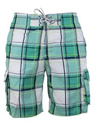 SRK Szorty kąpielowe "Clif" w kolorze biało-turkusowym rozmiar: XL. Białe kąpielówki SRK, xl, bez wzorów. Za 39.99 zł.