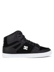 DC Sneakersy PURE HIGH-TOP WC ADYS400043-BLW Czarny. Czarne buty sportowe casual DC, bez wzorów, ze skóry, bez zapięcia. Za 271.00 zł.