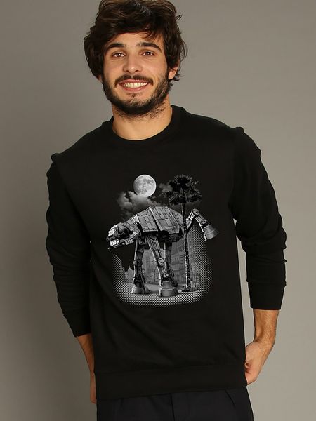 WOOOP Bluza "Ata Pee Time" w kolorze czarnym rozmiar: L. Czarne bluzy Wooop, l, bez wzorów, bez kaptura. Za 126.45 zł.