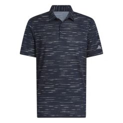 Dzianinowa koszulka polo adidas Ultimate365. Niebieskie koszulki polo Adidas, m, bez wzorów, z dzianiny, bez kołnierzyka, bez ramiączek. Za 282.50 zł.