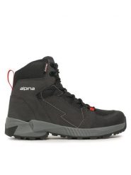 Alpina Trekkingi Tacker Mid 627D-2 Czarny. Czarne botki sznurowane Alpina, bez wzorów, ze skóry, bez obcasa, bez zapięcia. Za 599.99 zł.