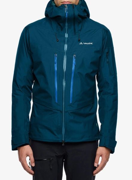 Kurtka z membraną męska Vaude Monviso 3L Jacket. Niebieskie kurtki Vaude, l, bez wzorów, z materiału, bez kaptura. Za 1,385.99 zł.