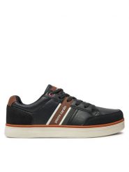 Pierre Cardin Sneakersy 4124 Czarny. Czarne buty sportowe casual Pierre Cardin, bez wzorów, ze skóry, bez zapięcia. Za 219.99 zł.