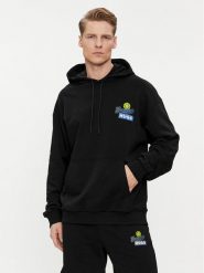 Hugo Bluza Nerrain 50513290 Czarny Relaxed Fit. Czarne bluzy Hugo, l, bez wzorów, z bawełny, bez kaptura. Za 389.99 zł.