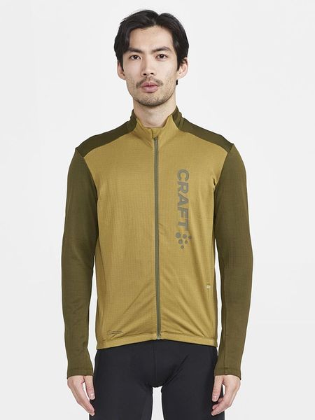 Craft Koszulka kolarska "Core Bike Subz" w kolorze khaki rozmiar: L. Brązowe t-shirty sportowe Craft, bez wzorów, z materiału, bez ramiączek, rowerowe. Za 157.35 zł.