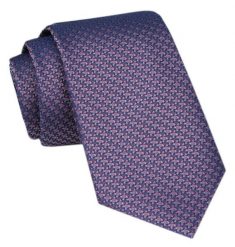 Modny Krawat Męski - Alties - Drobny Wzór w Odcienie Fioletu. Krawaty i muchy Alties, bez wzorów, z tkaniny. Za 49.00 zł.