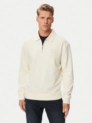 JOOP! Jeans Sweter Jjj-Davon 30103327 Kremowy Regular Fit. Białe swetry rozpinane JOOP! Jeans, m, bez wzorów, z bawełny, bez kołnierzyka, bez ramiączek. Za 589.99 zł.
