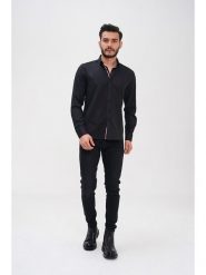 Basics & More Koszula - Regular fit - w kolorze czarnym rozmiar: S. Czarne koszule Basics & More, s, bez wzorów, z bawełny, bez kołnierzyka, bez ramiączek. Za 101.70 zł.