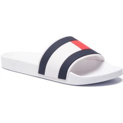 Klapki TOMMY HILFIGER - Essential Flag Pool Slide FM0FM02327 White 100. Klapki marki Tommy Hilfiger. Za 179.00 zł.
