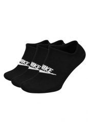 SKARPETY Nike Sportswear Everyday Essential No Show Socks 3P. Czarne skarpety Nike, bez wzorów, z bawełny. Za 190.00 zł.